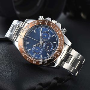 Watch watches AAA 2024 Mens Hot Selling Mens Steel Band Labor Watch Quartz Multi functional Watch