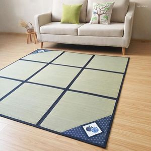 Carpets Japanese Traditional Natural Rushes Tatami Carpet Foldable Floor Mat Sheet Light Weight For Living Room Bedroom