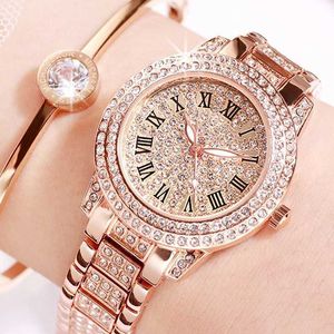 Wristwatches Casual Elegant All-Star Womens Quartz Shiny Fine Zircon Mechanical Lady Wristes Fashion Folding es Buckle d240430