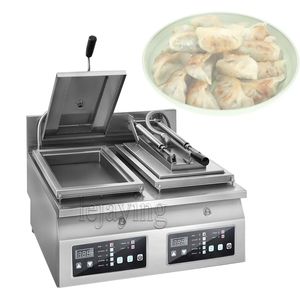 Máquina automática de bolinho CNC de cabeça automática Frita Gyoza panela de bolinho de bolinho de bolinho frito fritura de churrasqueira panela