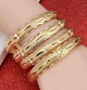 24k Blangle in oro per donne Dubai sposa nozze bracciale etiope Africa Gioielli arabi Charm2472548