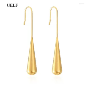 Hoop Earrings Fashion Simple Water Drop Pendant Ear Line 2024 Trend Ladies Jewelry Exquisite Gifts For Friends Unusual Tassel