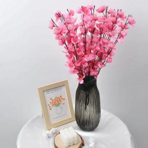 Fiori decorativi 4pc 21.26 pollici di alta qualità in tessuto simulato in seta rosa Blossom Branch DECORAZIONE DECORAZIONE DEGITAZIONI ORNINE CENTRO CENTRO