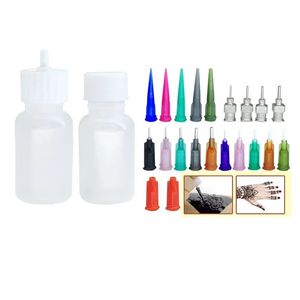 2pcs/Set Jam Painting Squeeze Bottles with 16 Nozzles Cake Decor Baking Pastry 30ML Bottle Drawing Tools Jam Pot Cake Tools