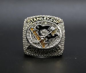 Najnowszy prawdziwy Pittsburgh Penguins Hockey Cup Pierścień z mężczyznami Wysyłka podarunkowa 265856252