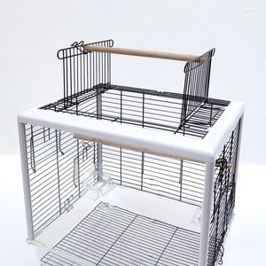 Dekorativa figurer Bird Transport Cage Parrot Nest House Pet Carrying Bag Breattable Outdoor Go Out Canarie/Love Birds Travel Supplies