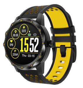 Ny Smart Watch Yellow Heart Waterproof Rate Träning Pedomometer7998281