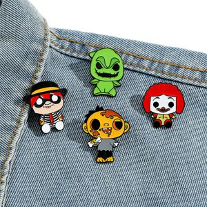 Halloween Scary Horror Night Christmas Pin Pin Cine Film Anime Giochi di smalto duro Pins raccolta battitori per backpack backpack backpack battini