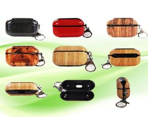 High Quality Wood Wooden Earphone Accessories Cases For Apple Airpods 3 1 2 Ear Hard Plastic Case Air Pods Pro 3gen Carbon Fiber P2939509