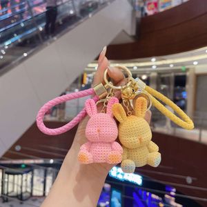 Gradual Lucky Rabbit Cartoon Car Resin Keychain Bookbag Accessories Pendant Pendant Doll Keychain