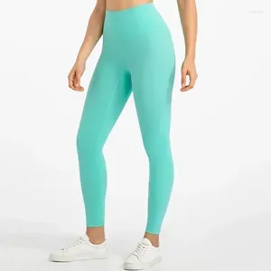 Garnitury męskie cytryna wyrównaj kobiety wysoka talia Sport Yoga Spodnie Elastyczność Ultra miękka trening siłowni legginsy Fitness bieganie sportowe spodnie