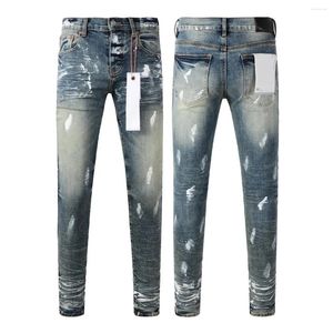 Women's Pants High Quality Purple ROCA Brand Jeans Fashion Repair Low Rise Skinny Denim 28-40size