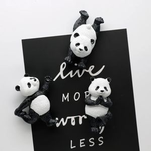 3D refrigerator sticker with magnetic cute decoration Chinese panda model 240429