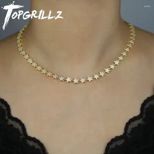 Catene topgrillz ghiacciata bling cubic