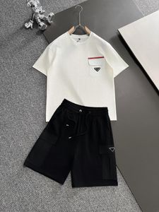 2024 Męski projektant odzieży sportowej wydrukowane dwuczęściowe mody T-shirt drespants Suit Summer Sportswear Rozmiar XS-L #C16