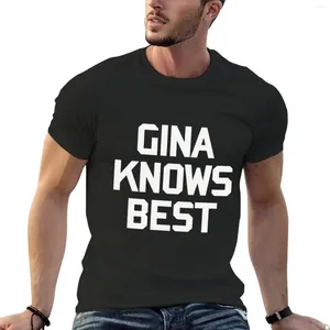 Męskie topy czołgowe Gina Knows - Brooklin 99 T -shirt tees anime ubrania męskie śmieszne koszulki