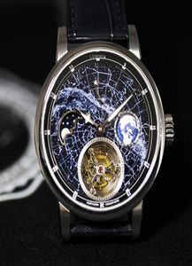 Universe Earth Tourbillon Men Fase Moon Super Luminous Sport Man Man Automatic Toubillon Meccanico Orologi Milky Way Space Wris3633350