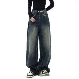 Женские брюки Джинсы - это свободная прямая трубка модная и универсальная нога юношеский весенний стиль японского стиля