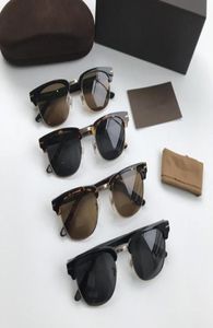 Erkekler kaş kare polarize güneş gözlükleri UV400 5120140 Reçeteli güneş gözlüğü için enstrüman paketi kutu3042902