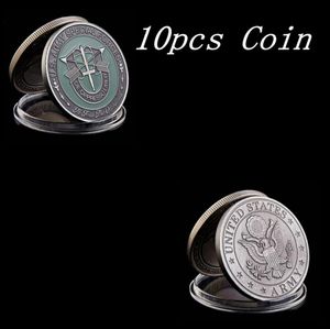 10 pezzi di artigianato americano forze speciali de oppressoliber beretto verde militare USA 1oz Challenge Coin4952030