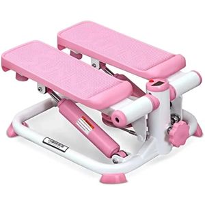 Sunny Health Fitness Exercise Stepping Machine Portable Mini Stair Stepper for Home Desk or Office Workouts in Pink 240416