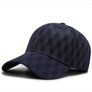 Ball Caps Cycling Plaid Baseball Cap Breathable Sun Protection Snapback For Women Men Summer Outdoor Travel Sports Hiking Dad Hat