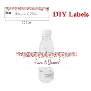 Partyversorgungen 30pcs Custom Water Flaschenaufkleber DIY Weihnachten Hochzeitslabels Jubiläum Geständnis Halloween Dekorationen für Home Tag Tag