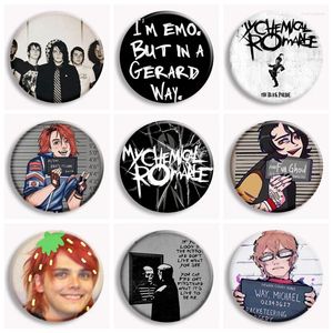 Brooches Rock Band My Romance Button Pin I Love Mcr Dead Hip Hop Punk Brooch Badge Gothic Bag Y2k Accessories Fans Collect Gift