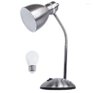 Table Lamps Lamp With Flexible Gooseneck Adjustable Study 4W LED Bulb Included Reading For Office US Plug