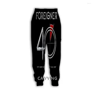 Herrenhosen Fashion 3D Print Foreigner Band Casual Pant Sport Jogginghosen Jogging Hosen für Frauen/Männer G1