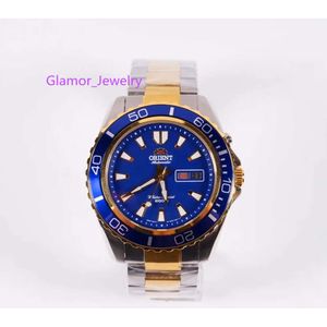 Orient Lion Mako Nurkowanie automatyczne zegarek Hinery Men's Watch podwójny kalendarz Large Dial AA0007L Blue Green
