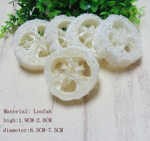 yaklaşık 675cm çapında yaklaşık 19 cm tur 150pcslot doğal LOOFAH LUFFA LOOFA PAD SPA Banyo Yüz Soap Tutucu Drop3292009