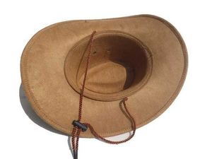 Kaps hattar cowboy hatt faux läder män och kvinnor reser mössor western hattar chapeu cowboy sun hatt