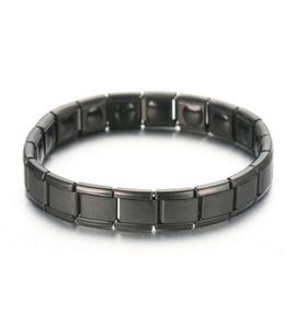 Mens Womens Germanium Stone Titanium Health Relief Expandable Magnetic Bracelet Link Chain9988958