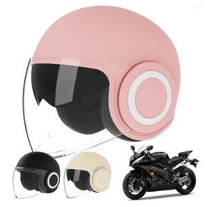 Motorcycle Helmets Helmet Safety Hat Bicycle Cap Double Lens Scooter Open Face For Bike ATV UTV Windshield Accessories