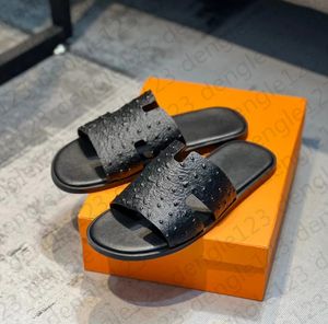 Män tofflor designer sandaler izmir flip flop läder arv kalvskinn sandaler sommar lata stort mode hem strand avslappnad skiv svart arktisk ge greenwig moral