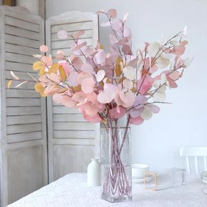 Decorative Flowers 1 Bunch Artificial Eucalyptus Leaves Simple Simulate Tropical Plants Beautiful Creative Plastic Fake