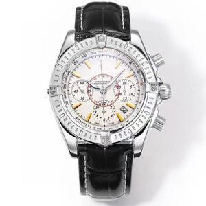 Aerospace High Quality Men's Chronograph Watch Sports Aviation Sapphire Mirror Automatisk rörelse Fullt funktionell stor fabriksproduktion av högklassiga klockor