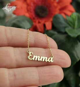 Name Necklace Stainless Steel 304 Charms Pendant Emma Mother039s Christmas Gift Necklaces1014450