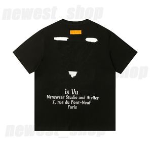 Herren Plus Size T-Shirt T-Shirts Luxus T-Shirts Designer Casual Basic Classic Paris Letter Print Sommer Schwarz Weiß Paris Geometrisches Mode T-Shirt Tops