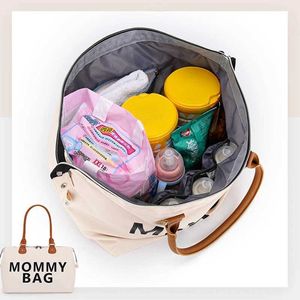 7QQW DIAPER Väskor 3st stor kapacitet Mommy Bag Waterproof Dry and Wet Separation Baby Storage Isolated Bottle Travel Portable D240430