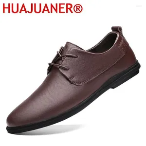 Casual Shoes High Quality Male Genuine Leather Oxford British Style Office Comfortable Prom Evening Long Dresses Adulto