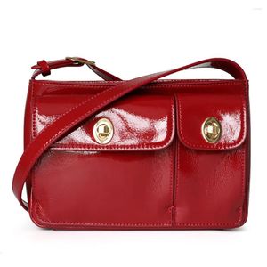 Totes 2024 Retro Style Women's Bags Fashion Shoulder Hobo Large Designer Bag Luxury Crossbody Real Leather Handbag