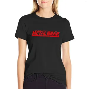 Kvinnors polos Metal Gear Solid Logo T-shirt Fashion Woman Blus 2024 Klänning för kvinnor Sexiga kläder sommar