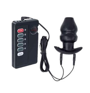 Nxy anal seks oyuncakları içi boş anal fiş elektro şok silikon popo fişi anal boncuklar masaj vibratörü enama bdsm çift yetişkin oyunu seks 7806674