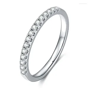 Cluster Rings Moissanite Row Couple For Women Men 925 Sterling Silver Original Certifierade lyxsmycken Tillbehör Valentinsdag gåva