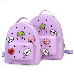 Backpack Sweet Baby Girls School School School Candy Color Cartoon Crianças Backpacks Kids Satchel Kindergarten Mochila Escolar infantil