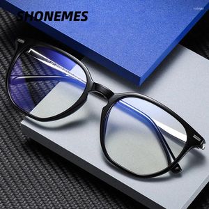 Solglasögon Shonemes Hexagonal glasögon TR90 Frame Blå ljusblockering Glasögon Business Optical Computer Eyewear For Men Women