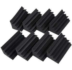 New 8 Pack of 46 in X 46 in X 95 Black Soundproofing Insulation Bass Trap Acoustic Wall Foam Padding Studio Foam Tiles 8P4868119