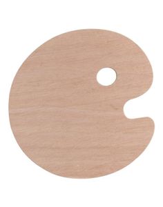 Tavolozza di artisti di legno da 1 pc per miscelazione della vernice con foro del pollice 30 cm x 25 cm 244q2115873